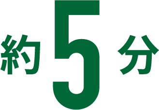 約5分